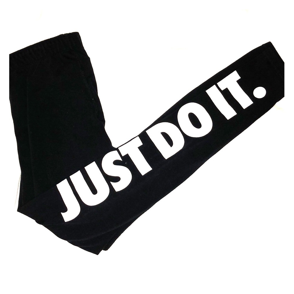Black Nike “just do it” leggings